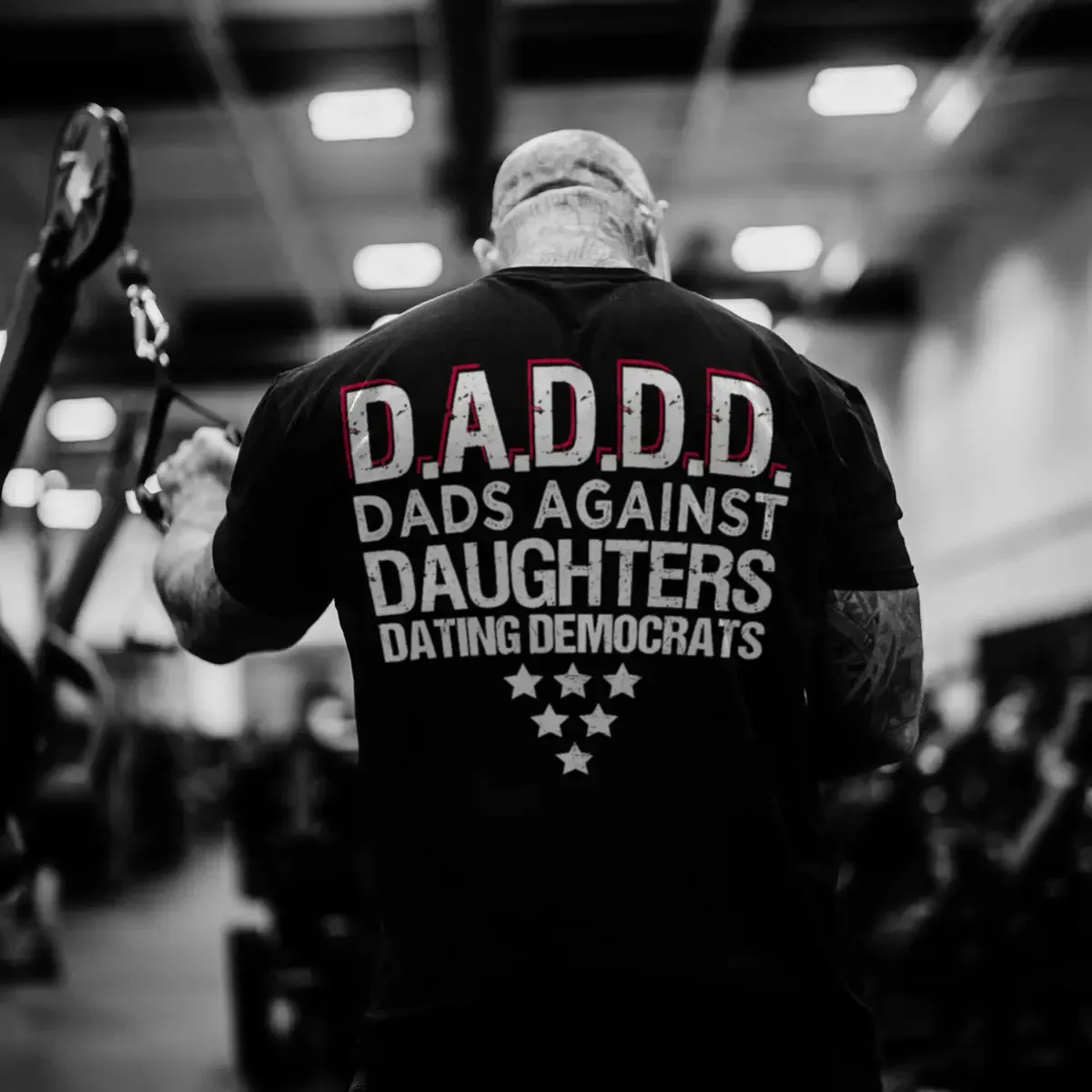 D.A.D.D.D Dads against daughters dating democrats Print Men's T-shirt sold by Polyalien