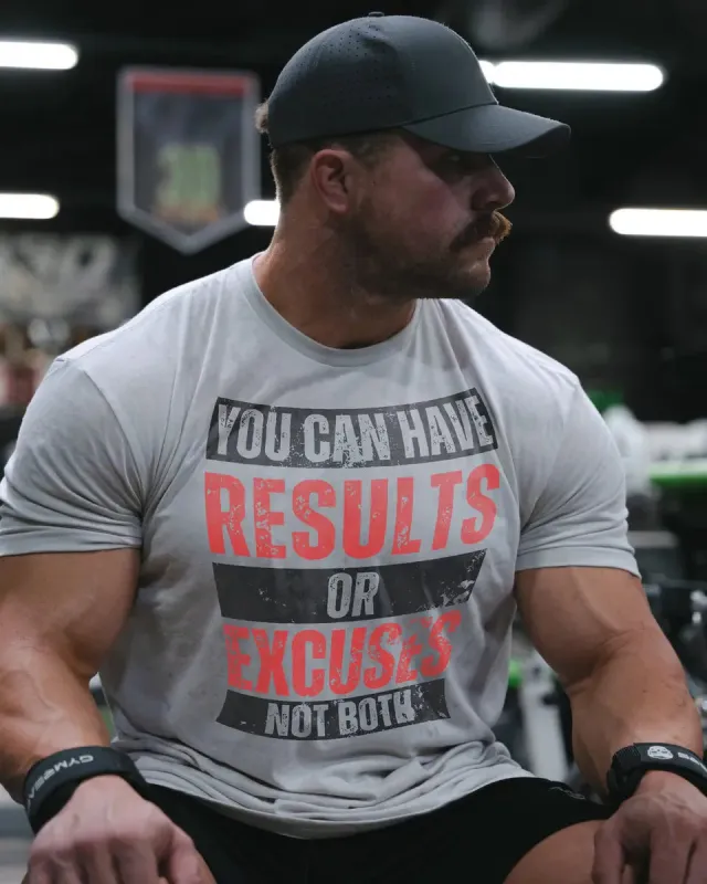 You can have results or excuses ,not both Print Men's T-shirt sold by Polyalien