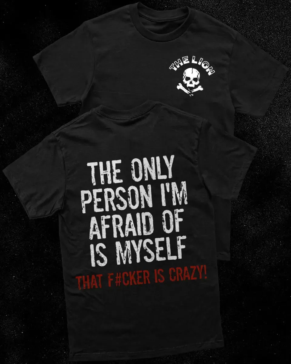 The only person I'm afraid of is myself Print Men's T-shirt sold by Polyalien product image thumbnail 2