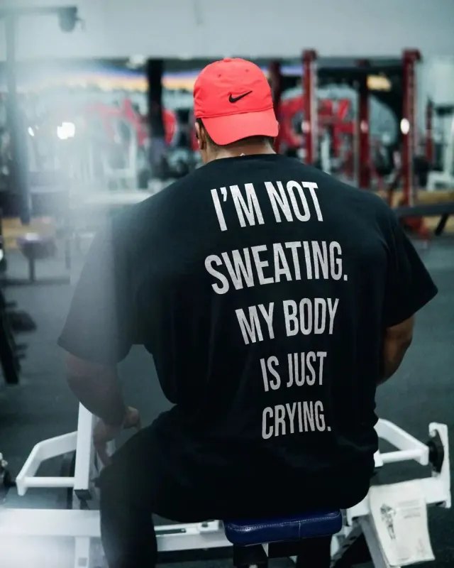 I'm not sweating Print Men's T-shirt sold by Polyalien