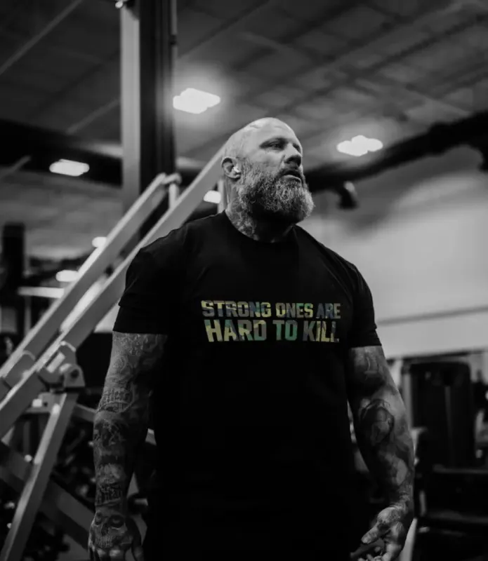 Strong ones are hard to kill  Print Men's T-shirt sold by Polyalien
