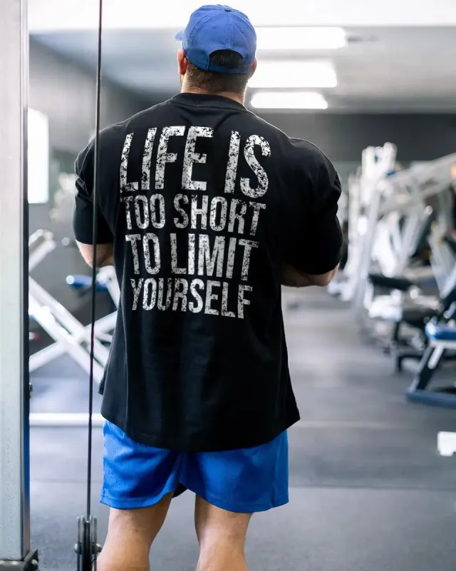 Life is too short to limit Print Men's T-shirt sold by Polyalien