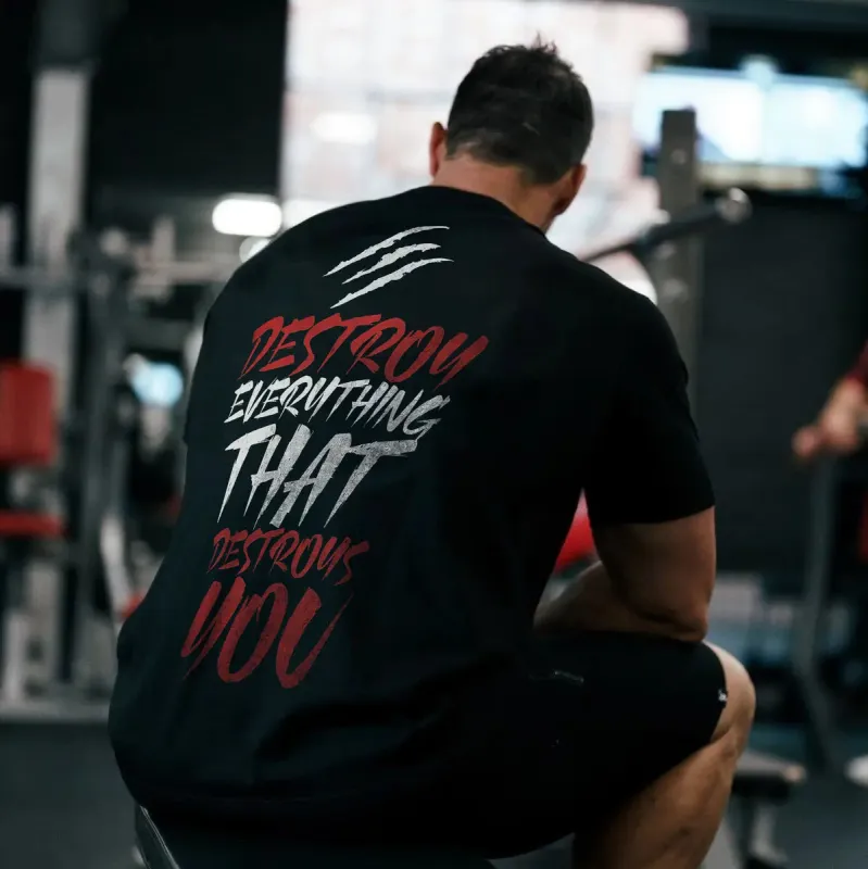 Destroy everything that destroy you Print Men's T-shirt sold by Polyalien