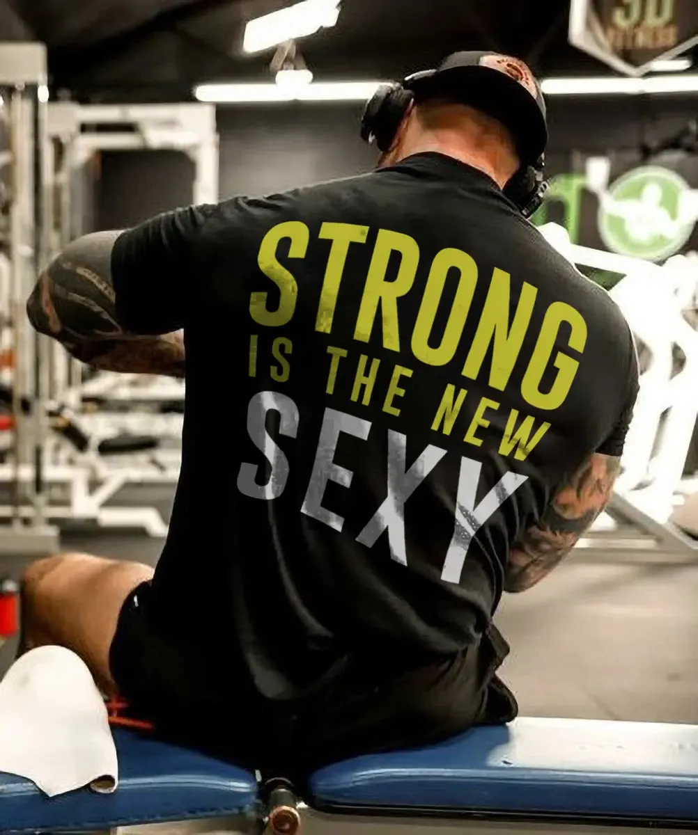 Strong is the new sexy Print Men's T-shirt sold by Polyalien