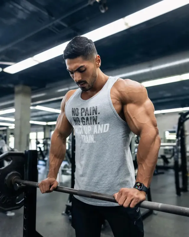 No pain,no gain,shut up and train Printed Men's Vest sold by Polyalien
