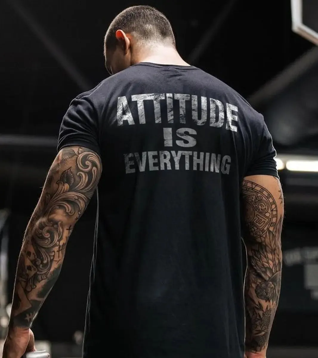 Attitude is everything Print Men's T-shirt sold by Polyalien