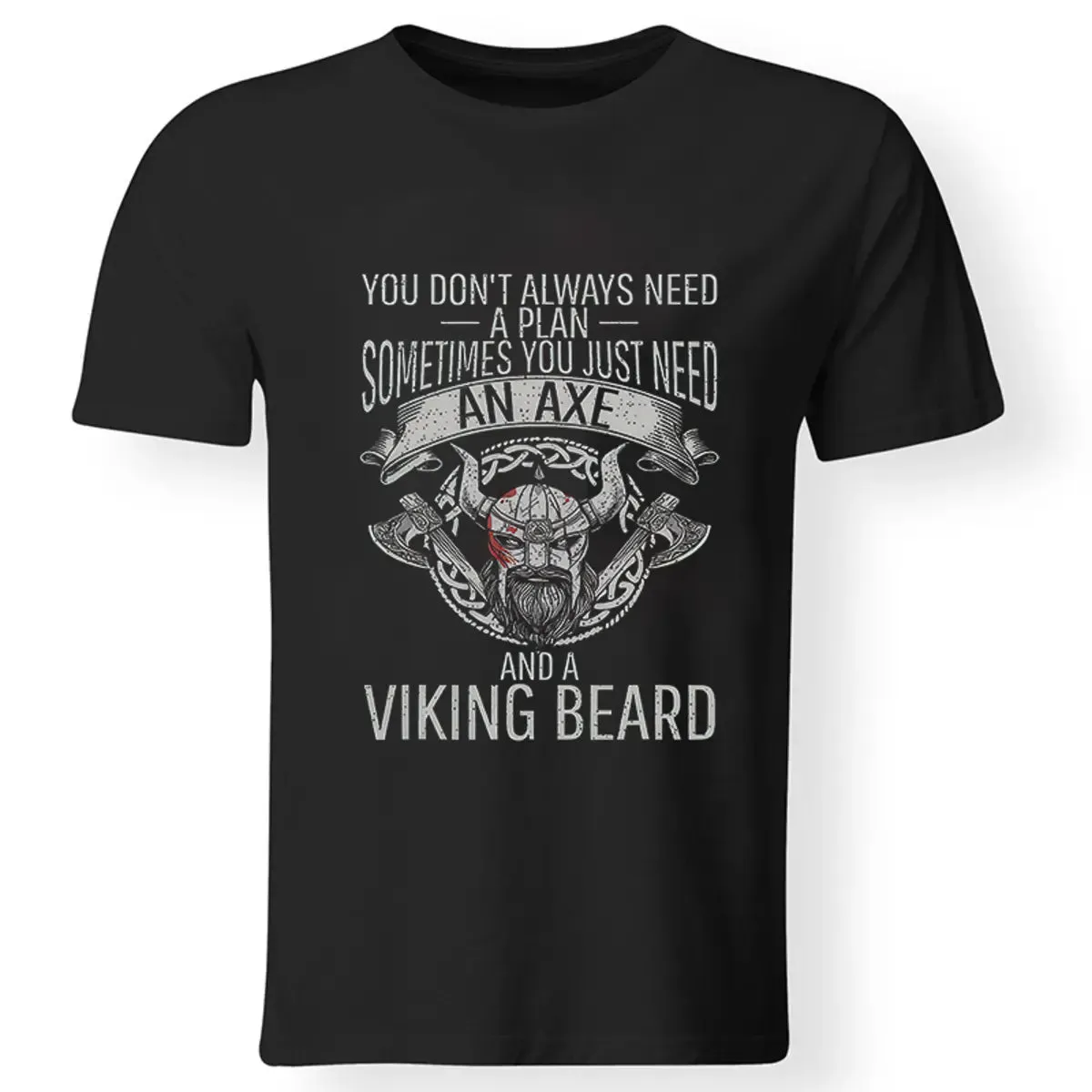 Viking You Don't Always Need A Plan Printed Men's T-shirt sold by Polyalien product image thumbnail 3