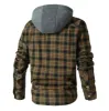 Men's Plaid Hooded Flannel Jacket sold by Polyalien