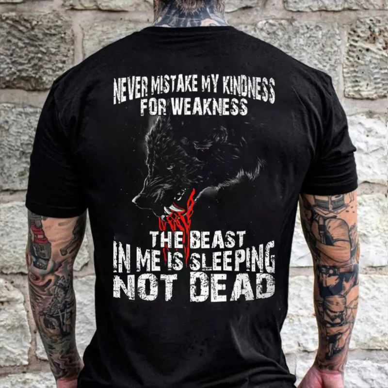 Viking Never Mistake My Kindness For Weakness Printed Men's T-shirt made by Polyalien