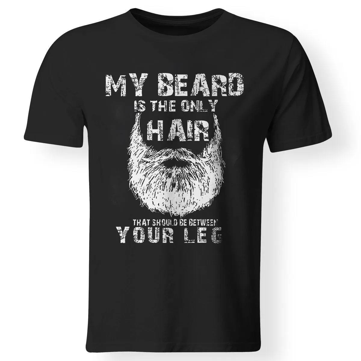 Vikings My Beard Is The Only Hair Printed Men's T-shirt sold by Polyalien product image thumbnail 2