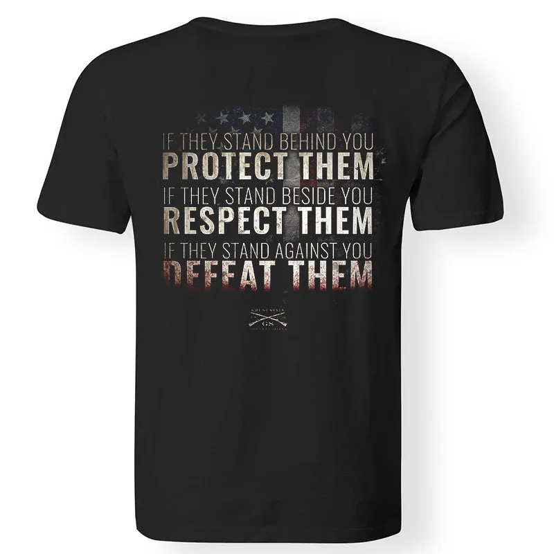 If They Stand Behind You Protect Them Printed Men's T-shirt sold by Polyalien product image thumbnail 2