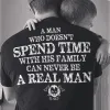 A Man Who Doesn't Spend Time Printed Men's T-shirt sold by Polyalien