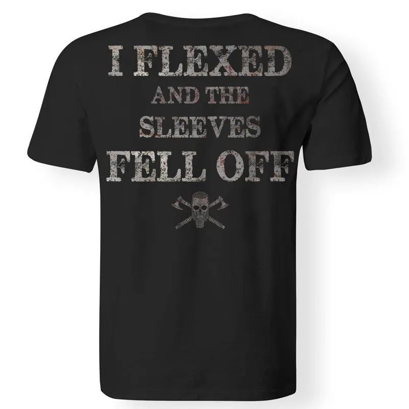 Vikings I Flexed And The Sleeves Fell Off Men's T-shirt sold by Polyalien product image thumbnail 2