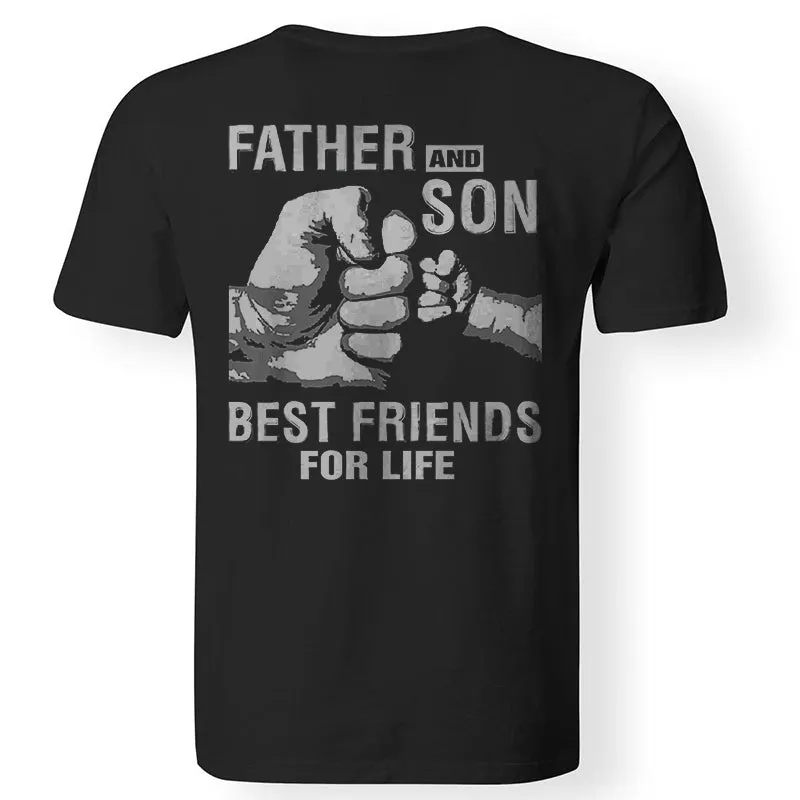 Father And Son Best Friends For Life Printed Men's T-shirt Sold Out sold by Polyalien product image thumbnail 2