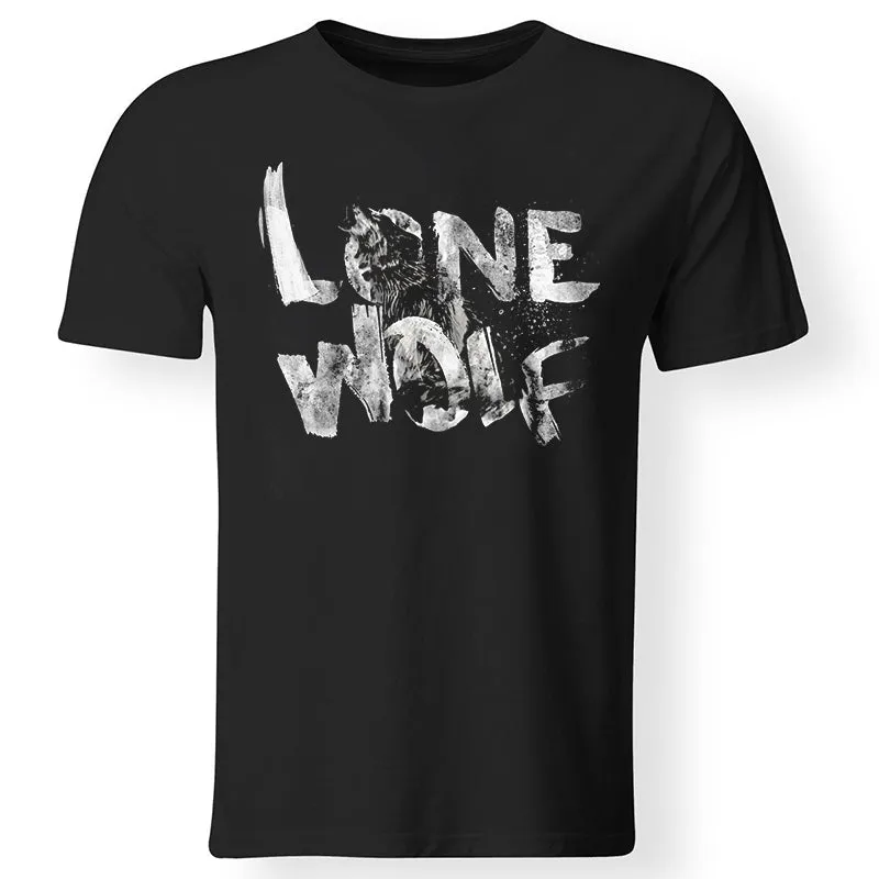 Lone Wolf's Howling Printed Men's T-shirt sold by Polyalien product image thumbnail 2