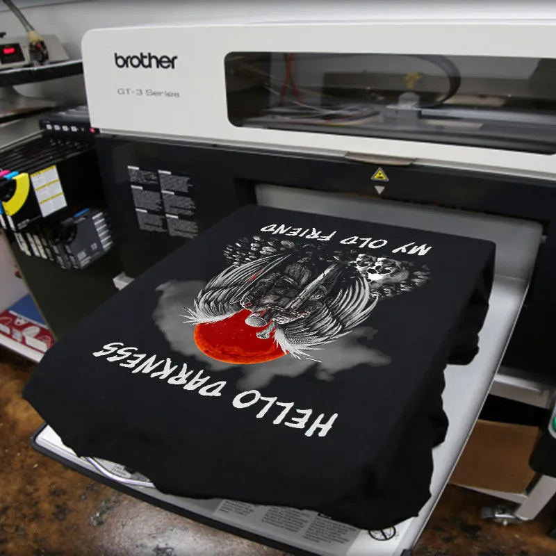 Vikings Hello Darkness My Old Friend Printed Men's T-shirt sold by Polyalien product image thumbnail 3