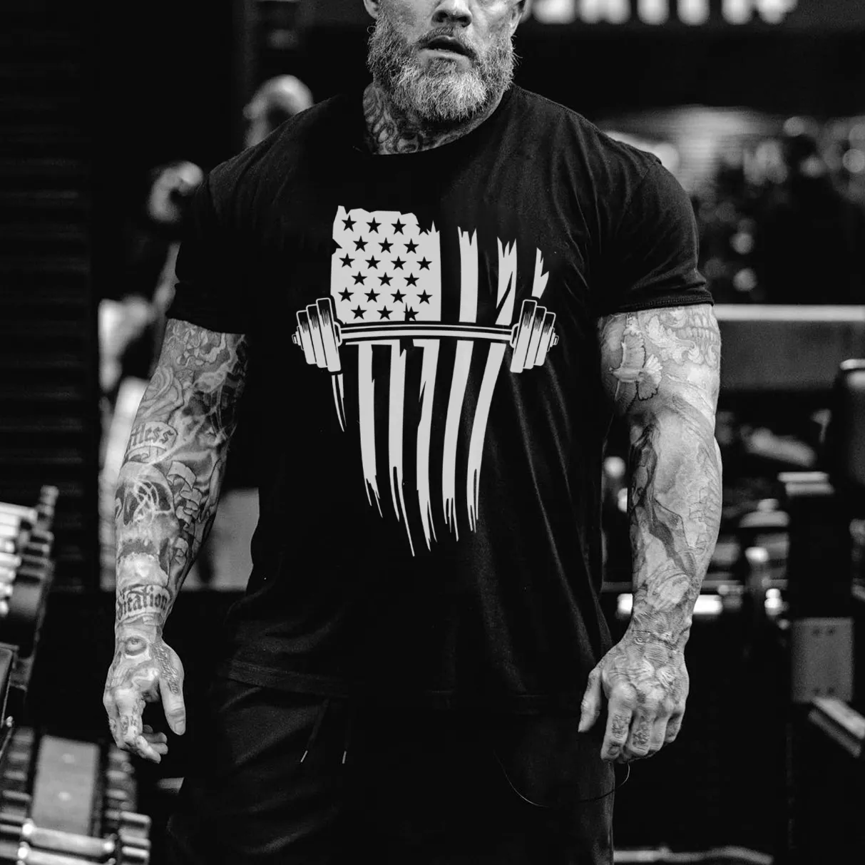 Flag With Iron Printed Men's T-shirt sold by Polyalien