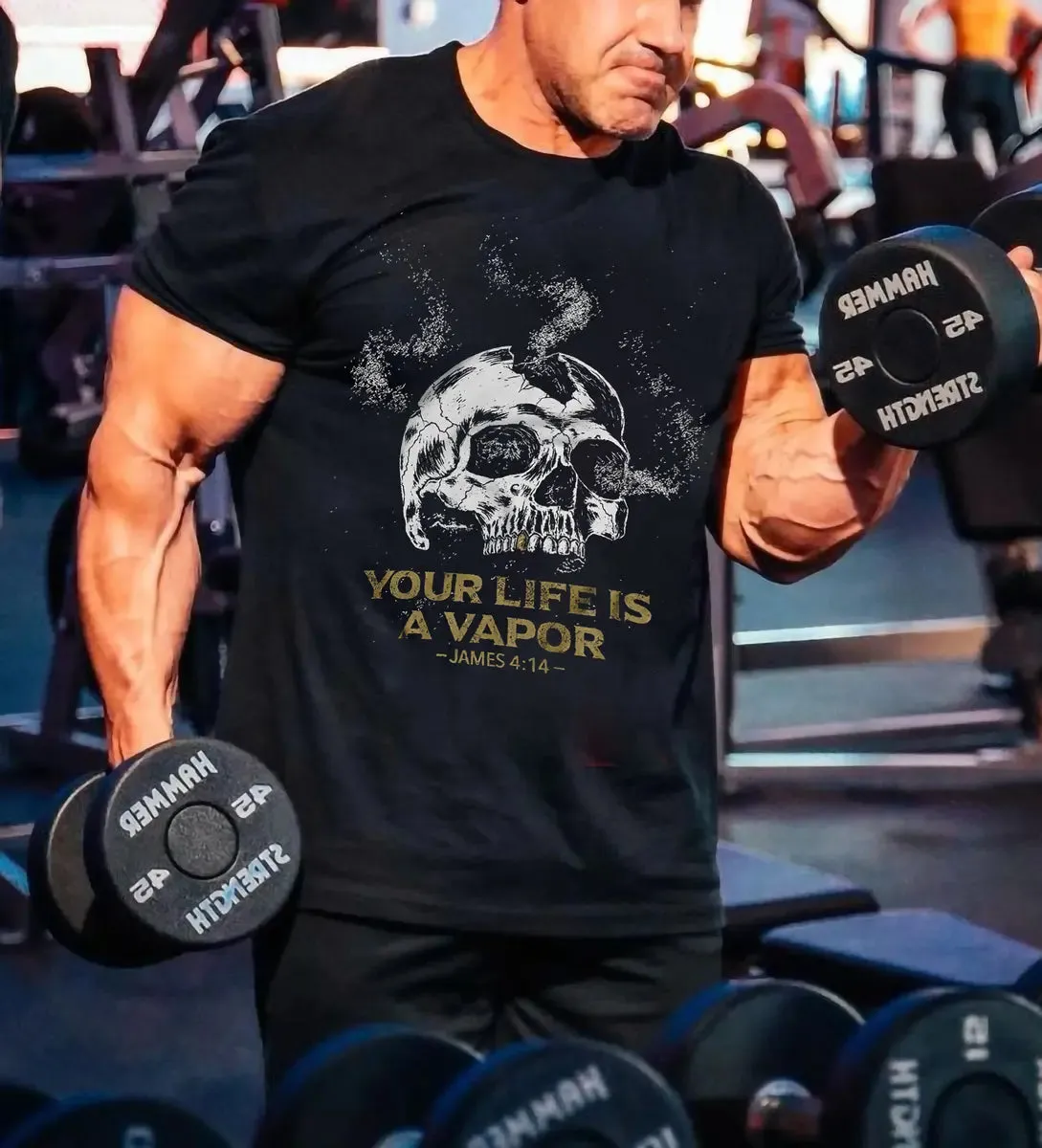 Your Life Is A Vapor Printed Men's T-shirt sold by Polyalien product image thumbnail 2