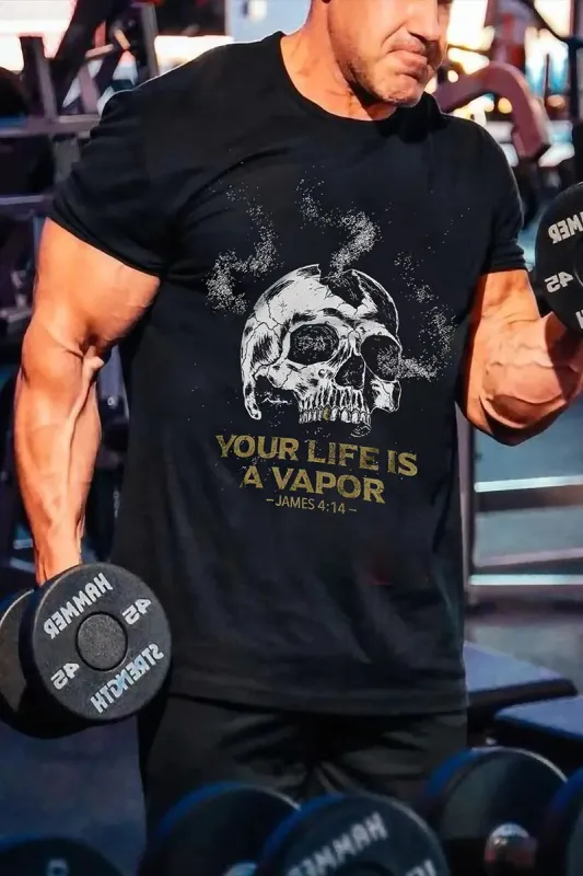 Your Life Is A Vapor Printed Men's T-shirt sold by Polyalien