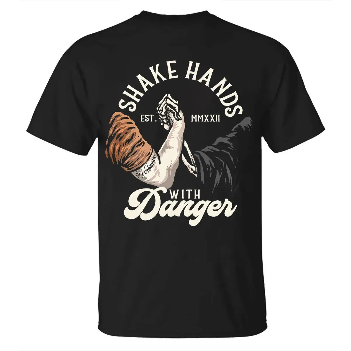 Shake Hands With Danger Printed Men's T-shirt sold by Polyalien product image thumbnail 3