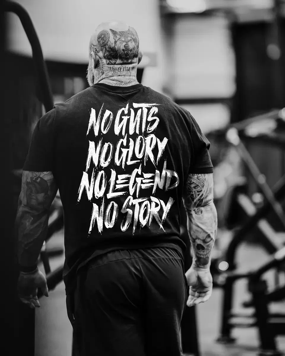 No Guts No Glory No Legend No Story Printed Men's T-shirt sold by Polyalien product image thumbnail 2