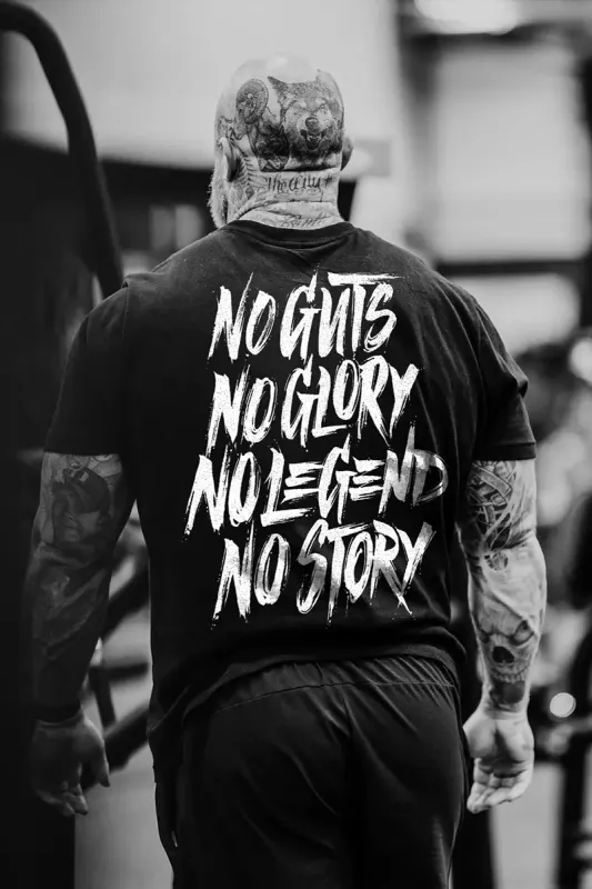 No Guts No Glory No Legend No Story Printed Men's T-shirt sold by Polyalien