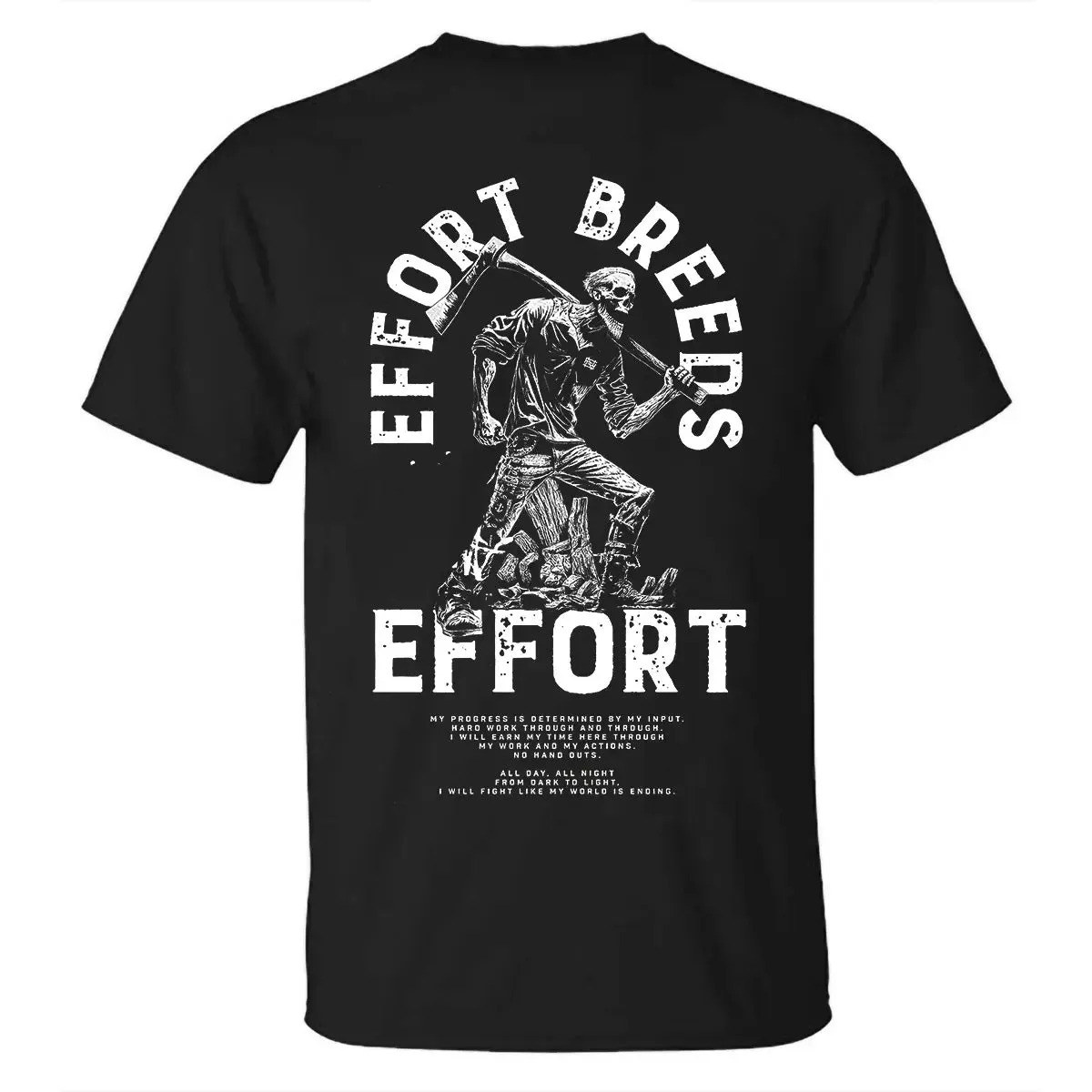 Effort Breeds Printed Men's T-shirt sold by Polyalien product image thumbnail 3