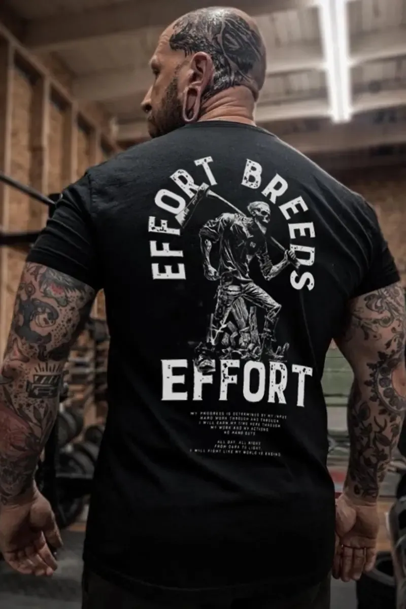 Effort Breeds Printed Men's T-shirt sold by Polyalien