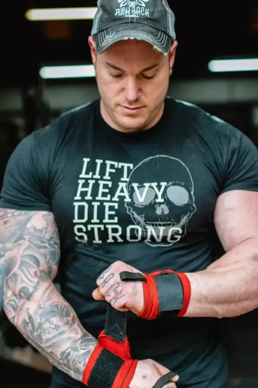 Lift Heavy Die Strong Printed Men's T-shirt sold by Polyalien