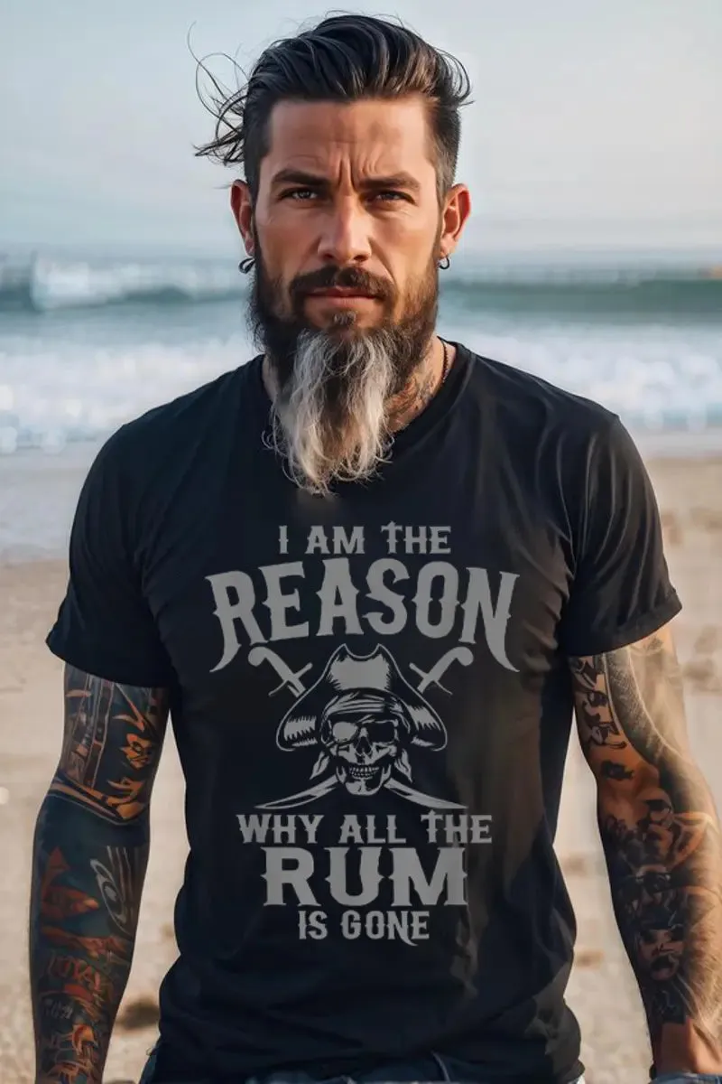 Viking I Am The Reason Why All The Run Is Gone Printed Men's T-shirt sold by Polyalien product image thumbnail 2