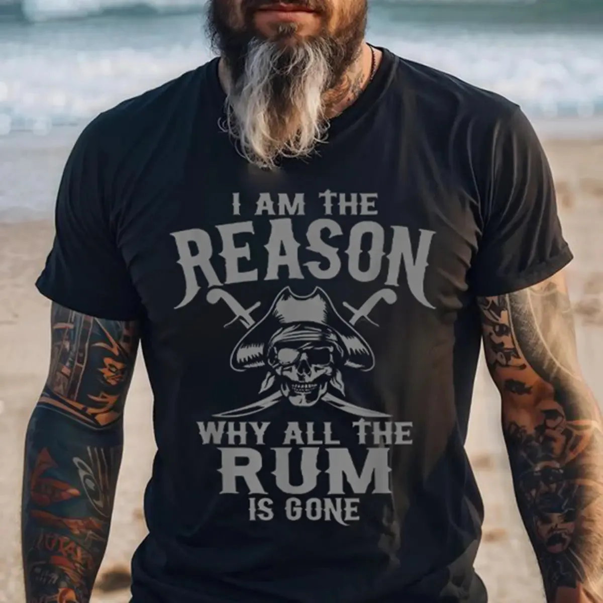 Viking I Am The Reason Why All The Run Is Gone Printed Men's T-shirt sold by Polyalien