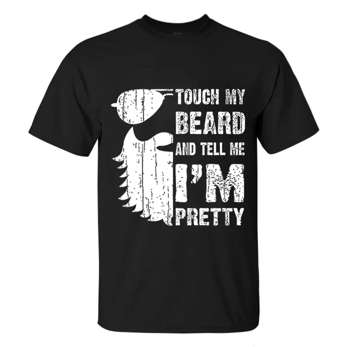 Viking Touch My Beard And Tell Me I'm Pretty Printed Men's T-shirt sold by Polyalien product image thumbnail 2