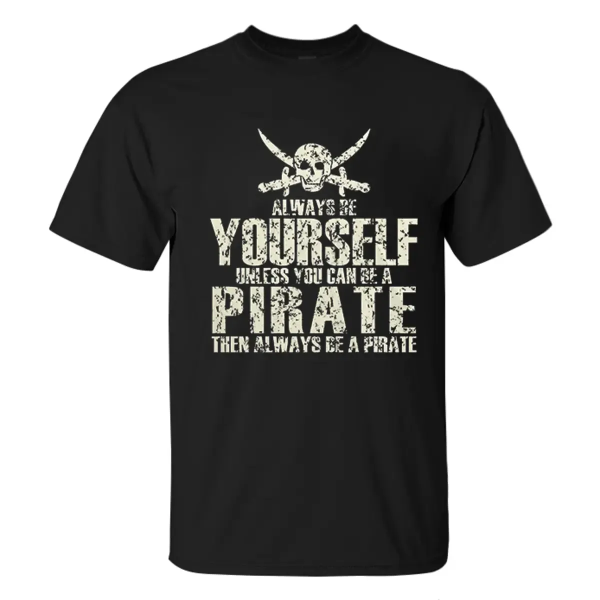 Viking Always Be Yourself Unless You Can Be A Pirate Printed Men's T-shirt sold by Polyalien product image thumbnail 2