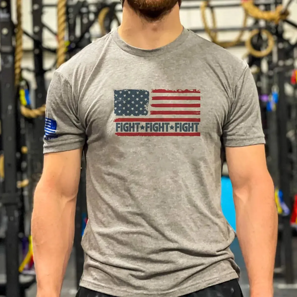 FIGHT FITGHT FIGHT Printed Men's T-shirt sold by Polyalien