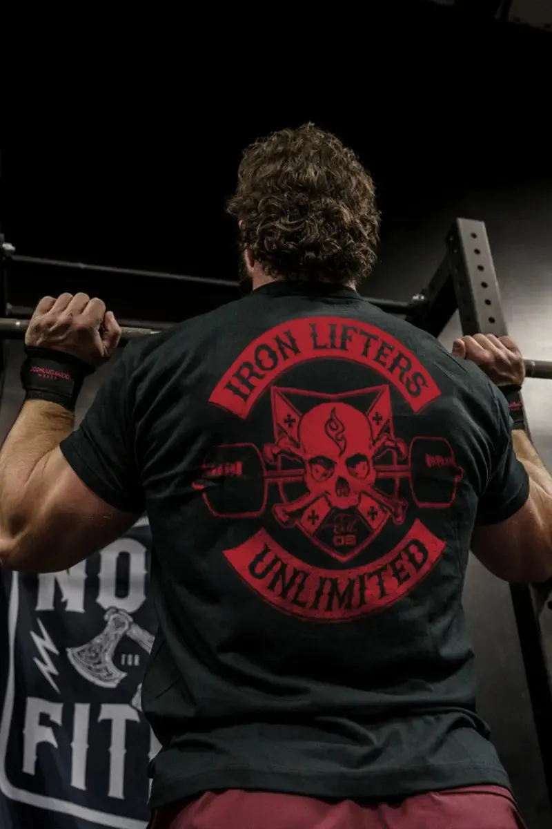 Iron Lifters Unlimited Printed Men's T-shirt sold by Polyalien