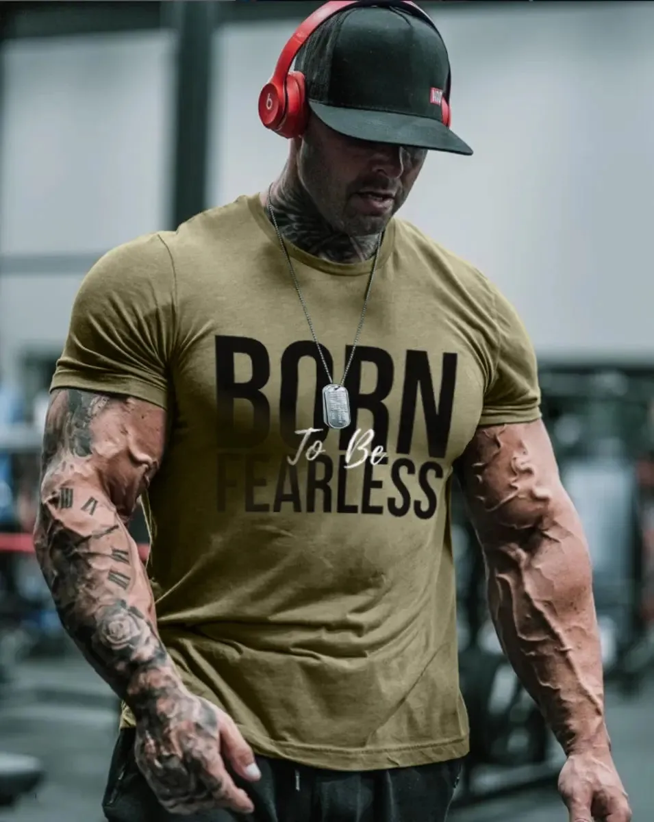 Born To Be Fearless Printed Men's T-shirt sold by Polyalien product image thumbnail 2