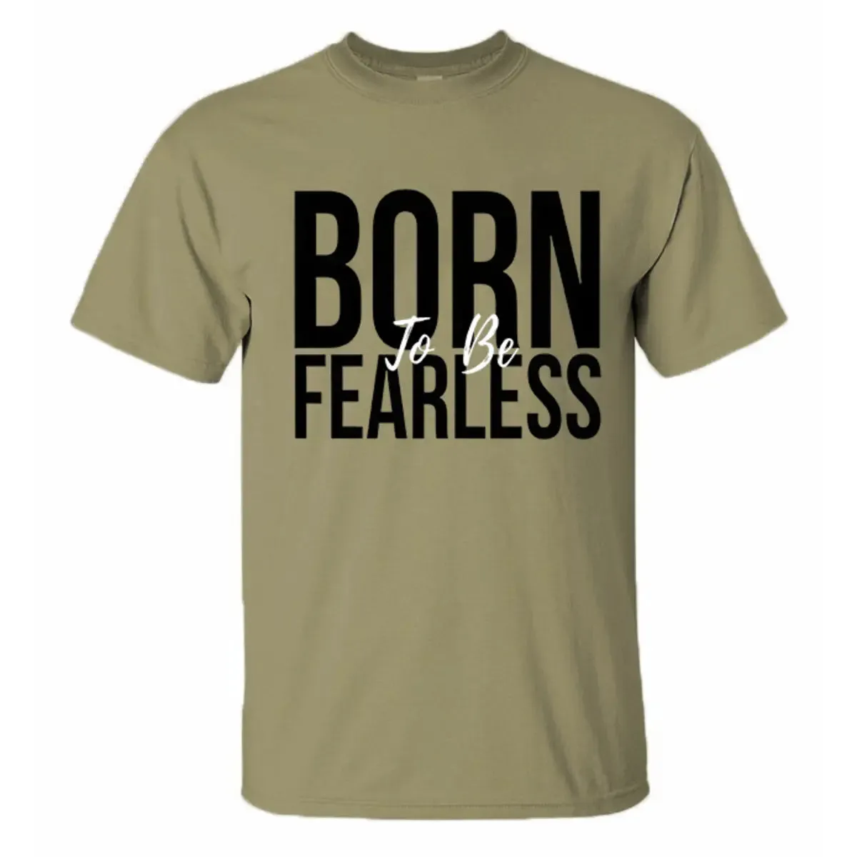 Born To Be Fearless Printed Men's T-shirt sold by Polyalien product image thumbnail 3