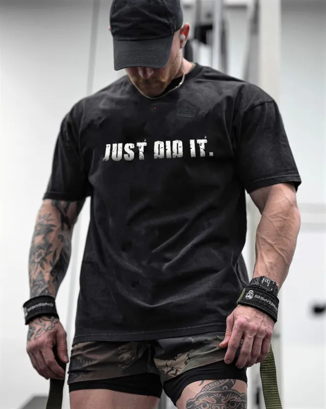 Just Did It Printed Men's T-shirt sold by Polyalien