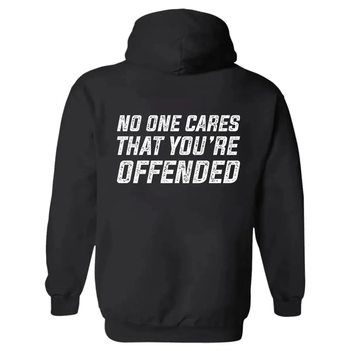 No One Cares That You're Offended Printed Men's Hoodie sold by Polyalien