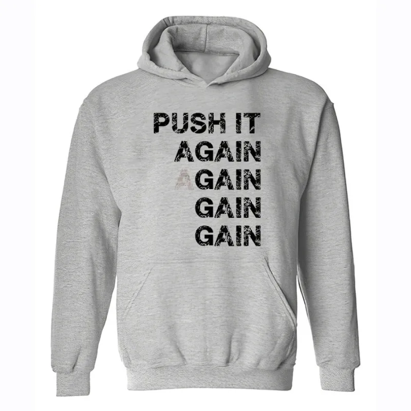 Push it again    Hoodies sold by Polyalien