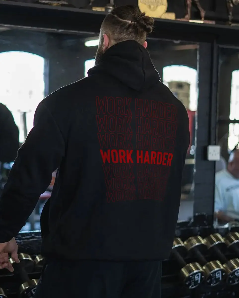 Work hard Hoodies sold by Polyalien