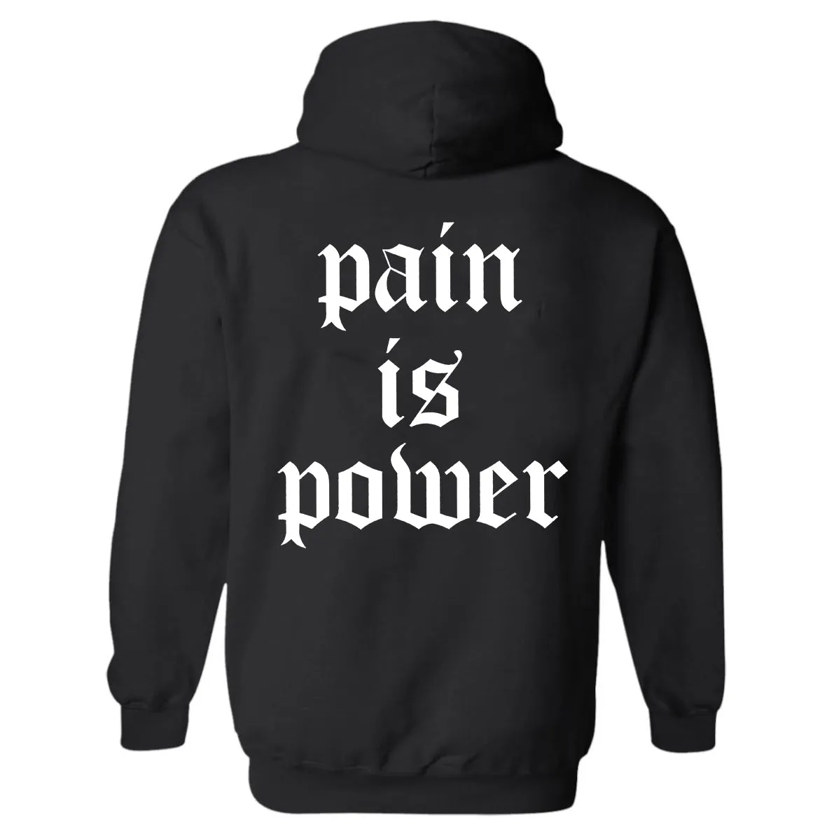 Pain is power Hoodies sold by Polyalien product image thumbnail 2
