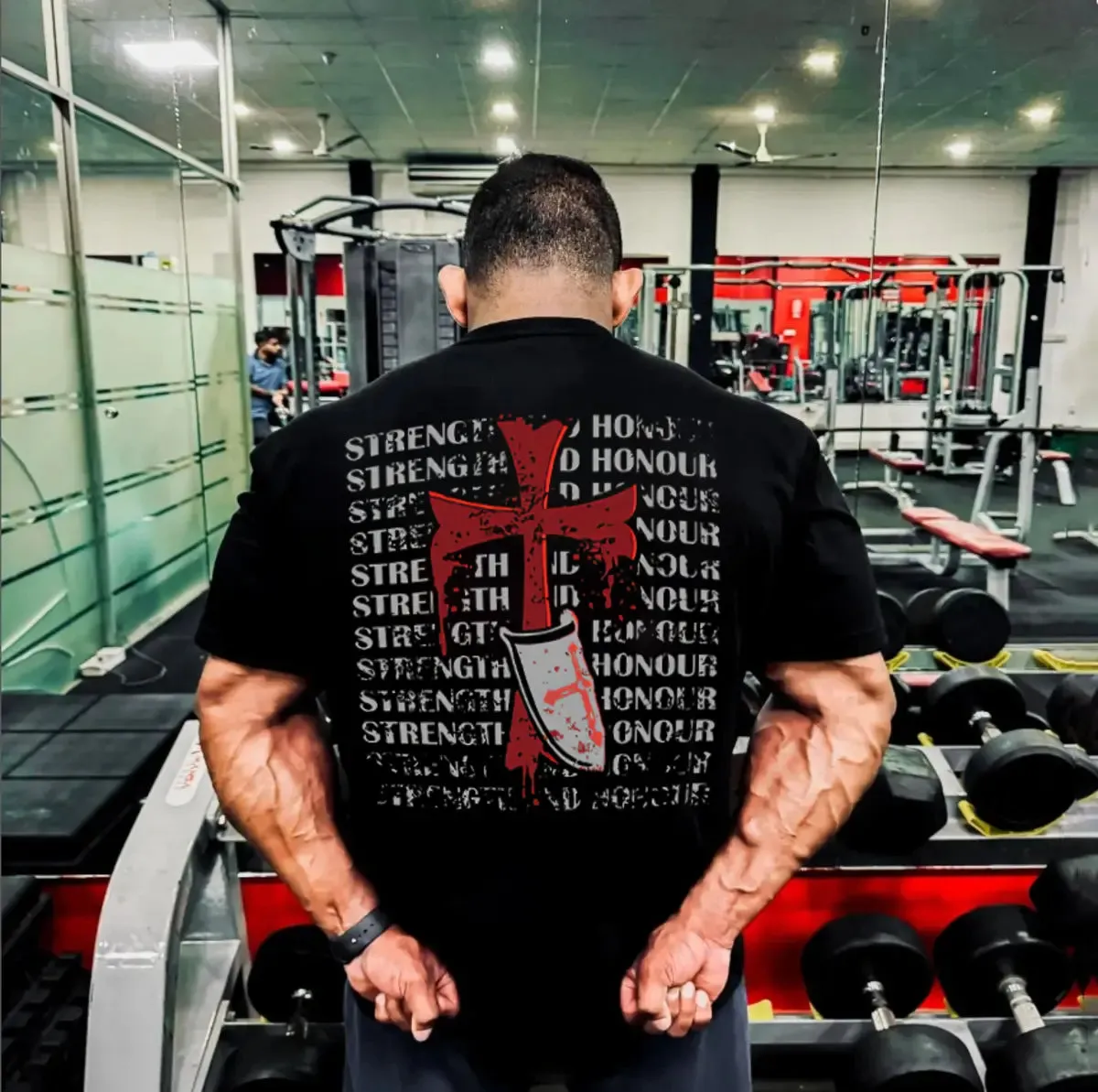 Strength And Honour Printed Men's T-shirt sold by Polyalien product image thumbnail 2
