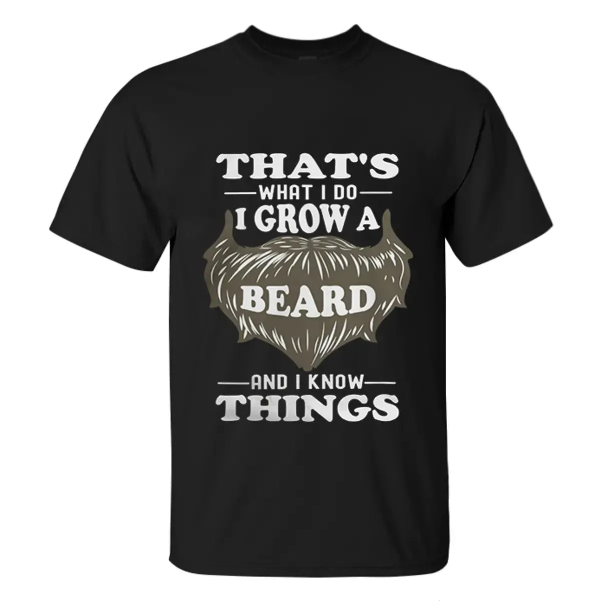 Viking That's What I Do I Grow A Beard Printed Men's T-shirt sold by Polyalien product image thumbnail 2