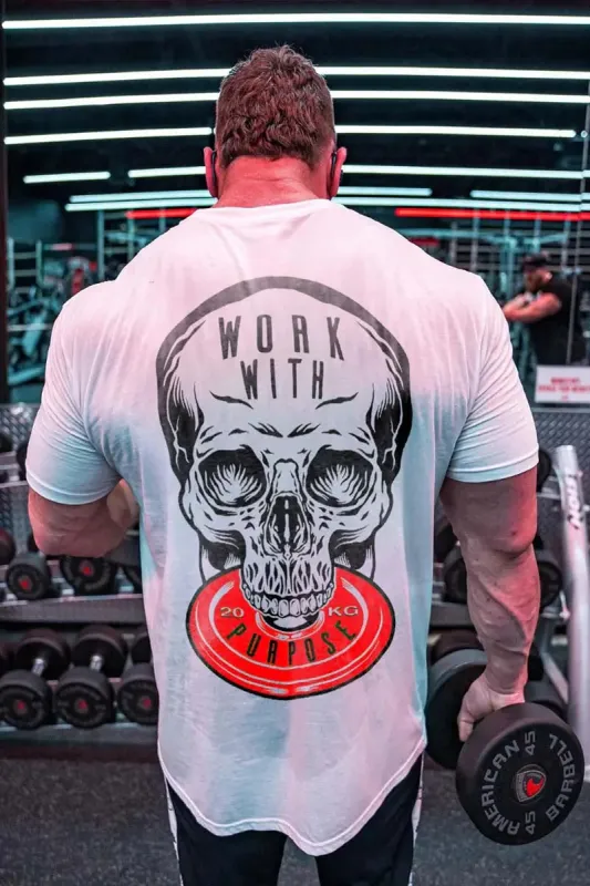 Work With 20 KG Purpose Printed Men's T-shirt sold by Polyalien