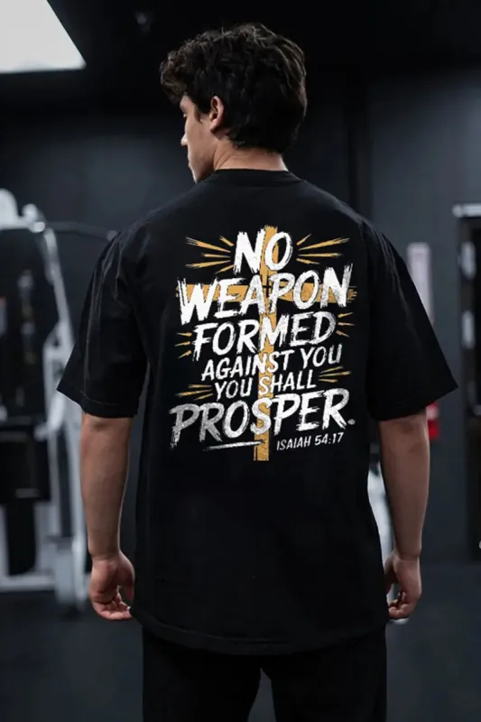 No Weapon Formed Against You Printed Men's T-shirt sold by Polyalien
