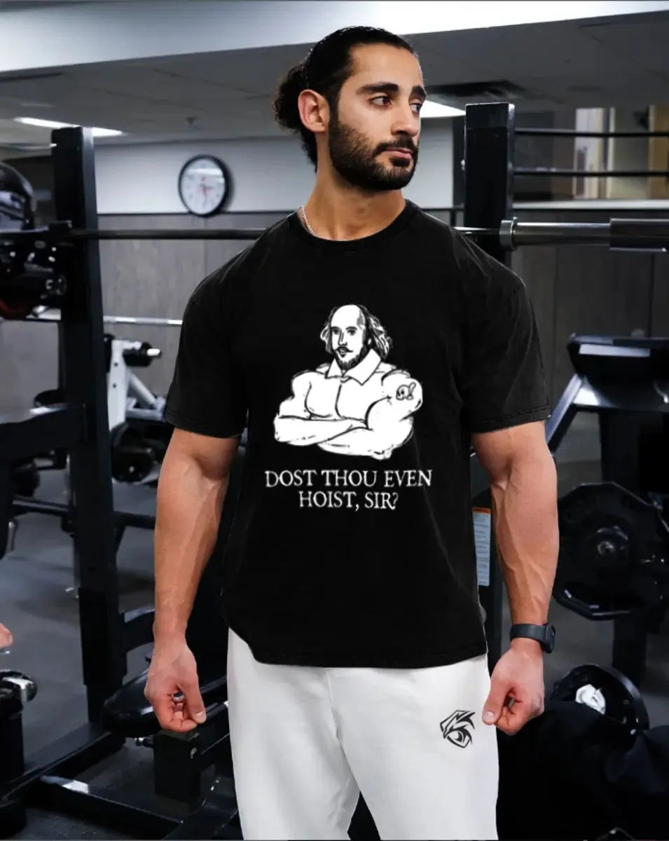 Dost Thou Even Hoist, Sir? Printed Men's T-shirt sold by Polyalien product image thumbnail 2