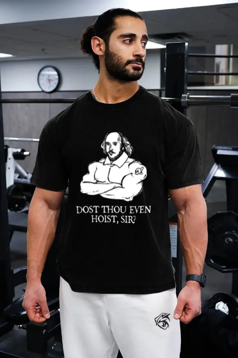 Dost Thou Even Hoist, Sir? Printed Men's T-shirt sold by Polyalien