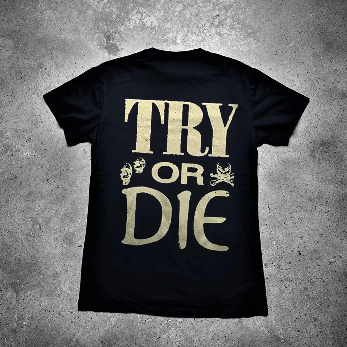 Try Or Die Printed Men's T-shirt sold by Polyalien