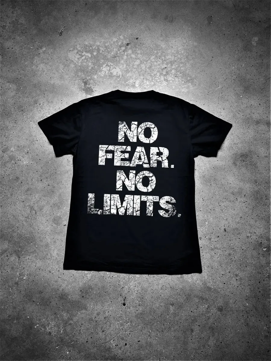 No Fear No Limits Printed Men's T-shirt sold by Polyalien product image thumbnail 2